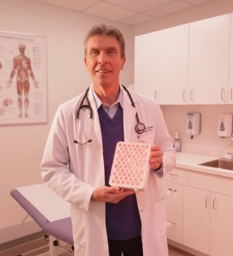 dr kelly with device